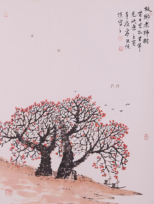 唐思领作品3《故乡老柿树》.jpg