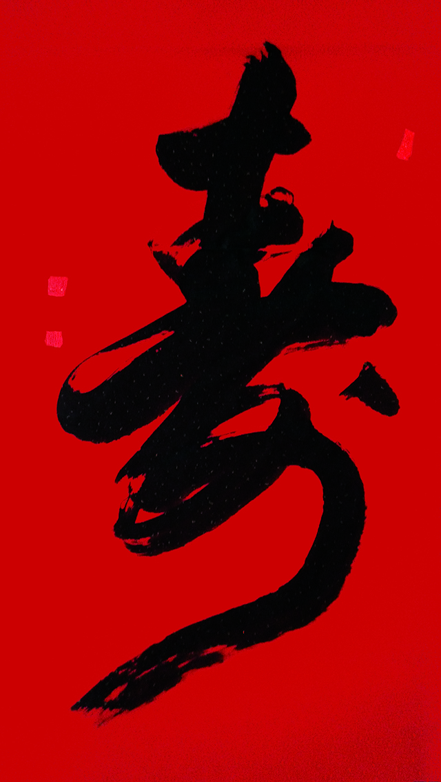 刘新胜书法作品《寿》尺寸：138cmx69cm 价格：5000元一幅.jpg