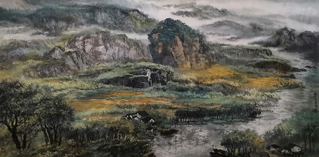 盛絜作品《春韵序曲》尺寸：（135x63）.jpg