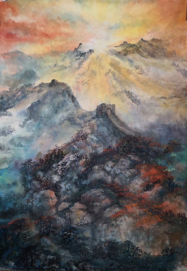 盛絜作品《雄立东方》尺寸：（80x110）.jpg