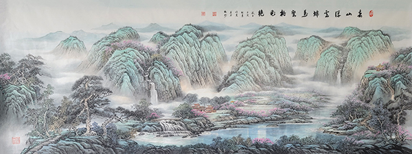 春山浮云端万壑桃花艳(220x85).jpg