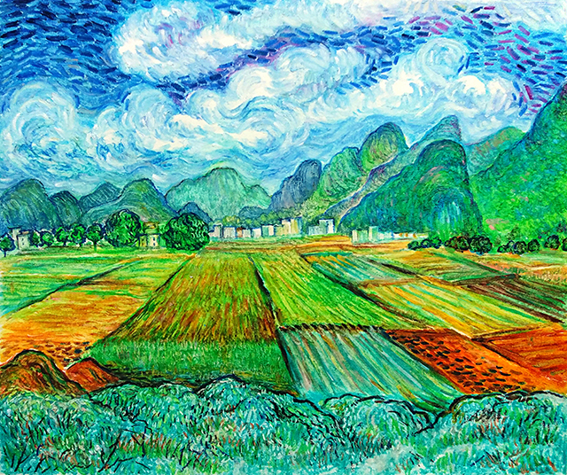 郑太雷《春雨后的桂林》  规格：680×580mm  2016年.jpg