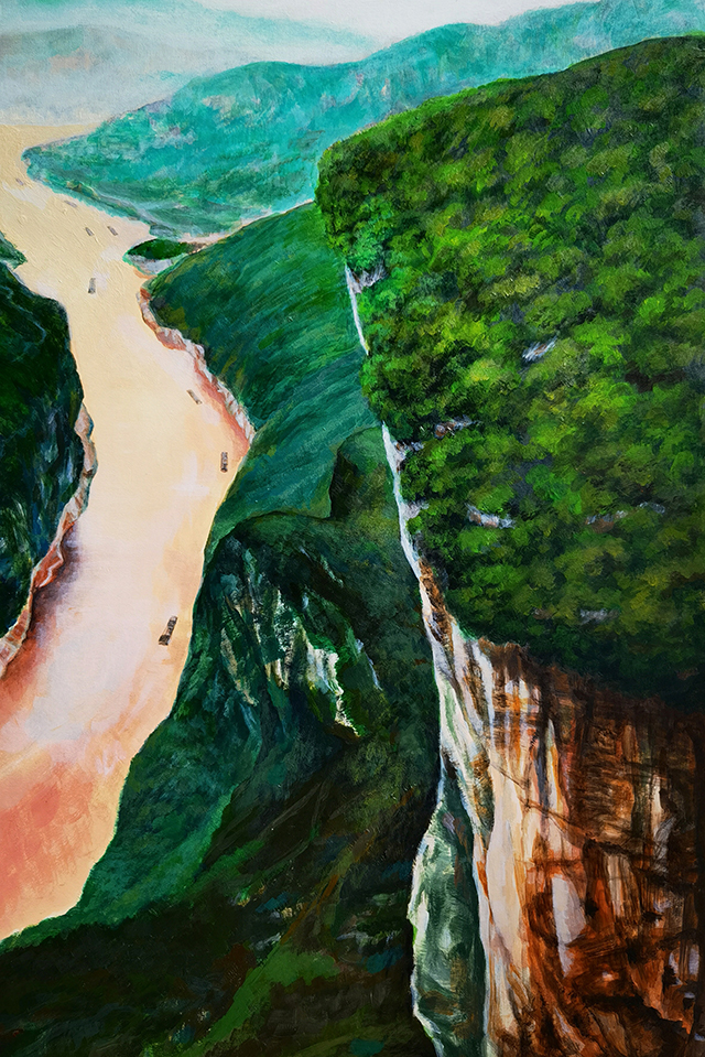 郑太雷《三峡夔门印象》  规格：880×1080mm  2023年.jpg