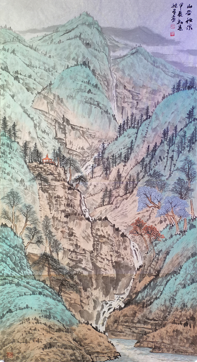 王继平作品4《山谷秋泉》.jpg