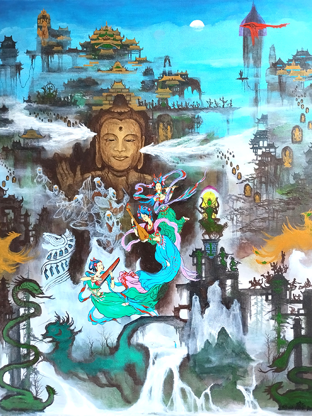 庞淳作品4《华夏神曲之四·乐韵》尺寸：100x80cm.jpg