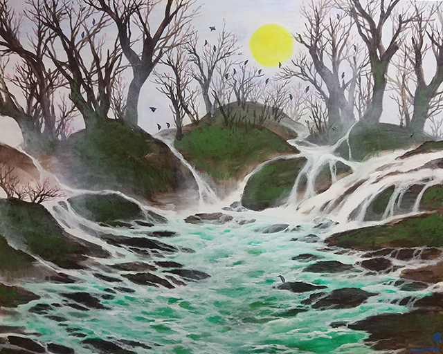 庞淳作品8《早春晨雾》尺寸：100x80cm.jpg