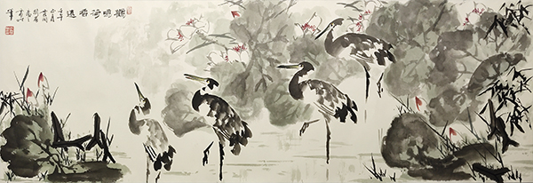 徐震时作品6《鹳鸣荷香远》.jpg
