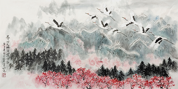 徐震时作品7《春回大地 万紫千红》2020年70cmx137cm.jpg