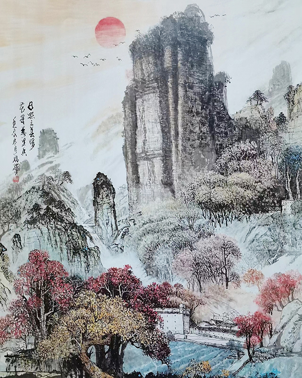 陈福耀作品《日照三春暖，花开万里香》.jpg