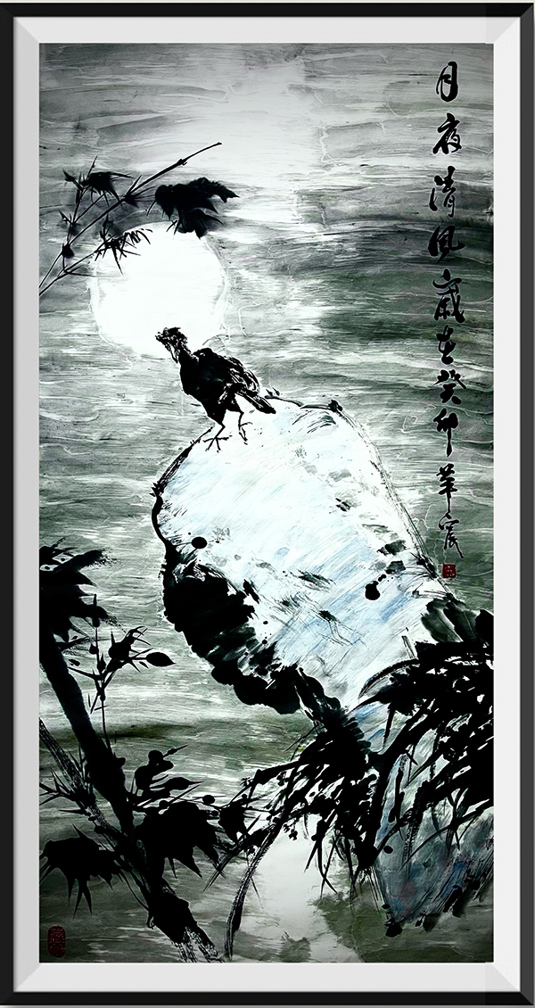 孙萍作品4  国画《月夜清风》.jpg
