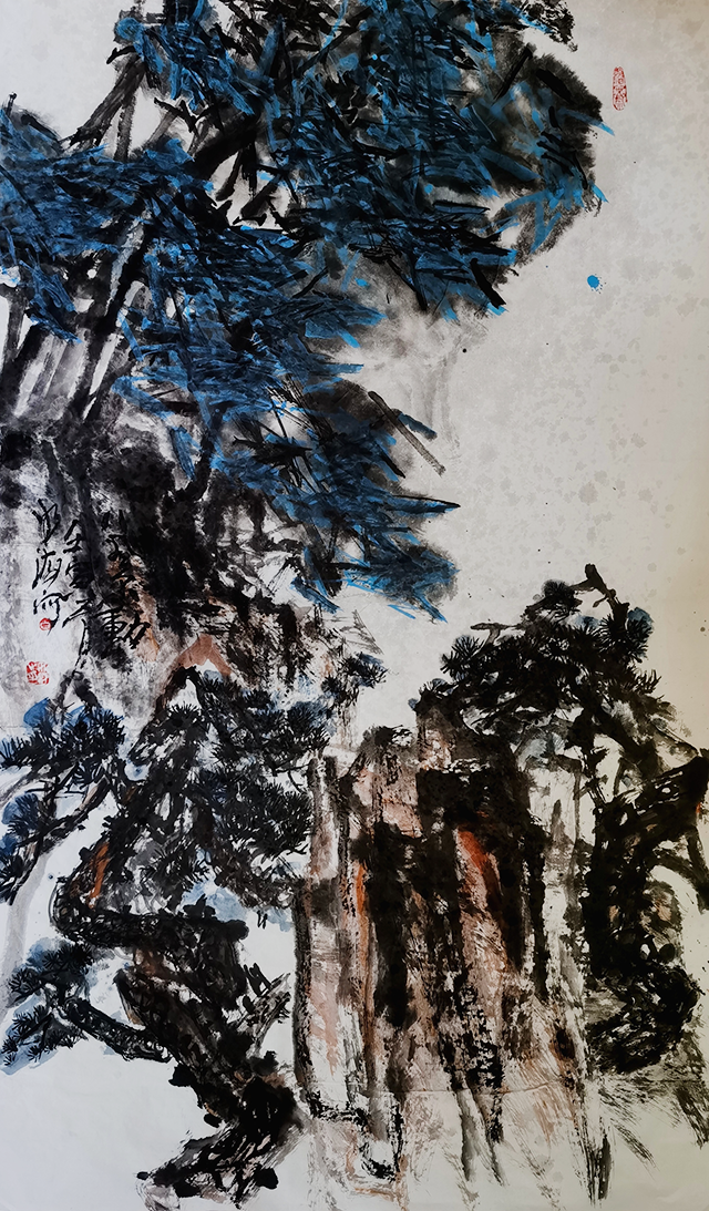 白如海作品5《八风不动天边月》.png
