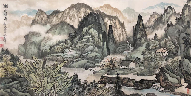 金童（陈米杰》作品9《湘山晴色》.jpg