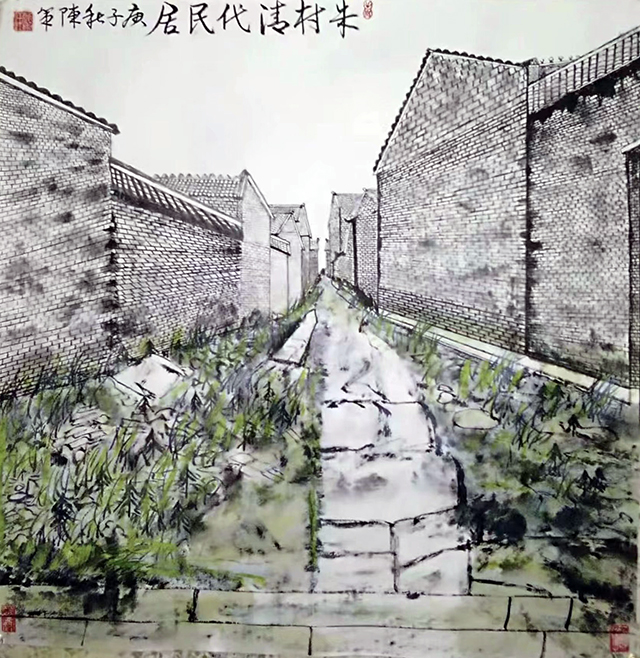 陈策作品5 《朱村清代民居》.jpg
