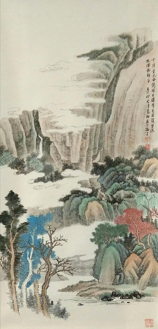 高健林作品4《中泽雪己合》  规格：138×69cm.jpg