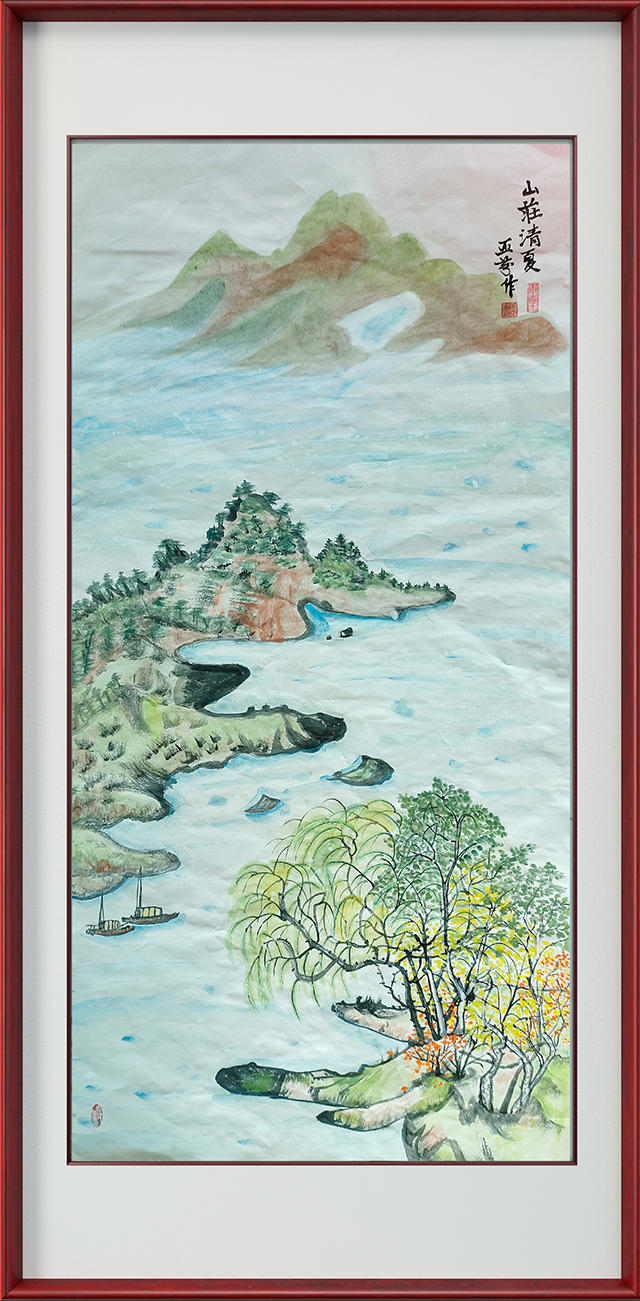 李亚芬作品2《山庄清夏》.jpg