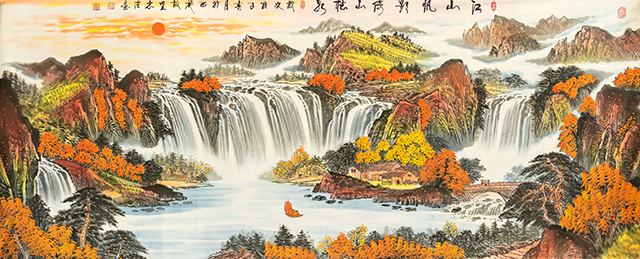 周忠法作品3《江山帆影  倚山听泉》.jpg
