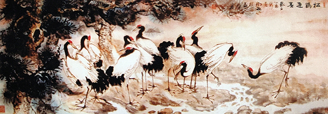 尚游作品《松鹤迎春》.jpg